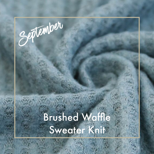 BRUSHED WAFFLE SWEATER KNIT!  SEPTEMBER'S FABRIC, SWATCH #005